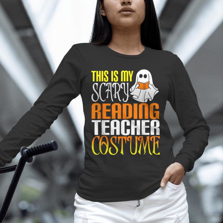 This Is My Scary Reading Teacher Costume Halloween School Unisex Long Sleeve T-Shirt, novelty gifts, funny gifts