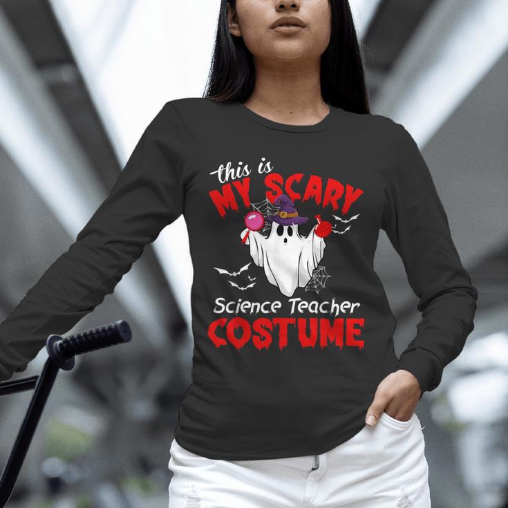 This Is My Scary Science Teacher Costume Ghost Halloween Unisex Long Sleeve T-Shirt, novelty gifts, funny gifts