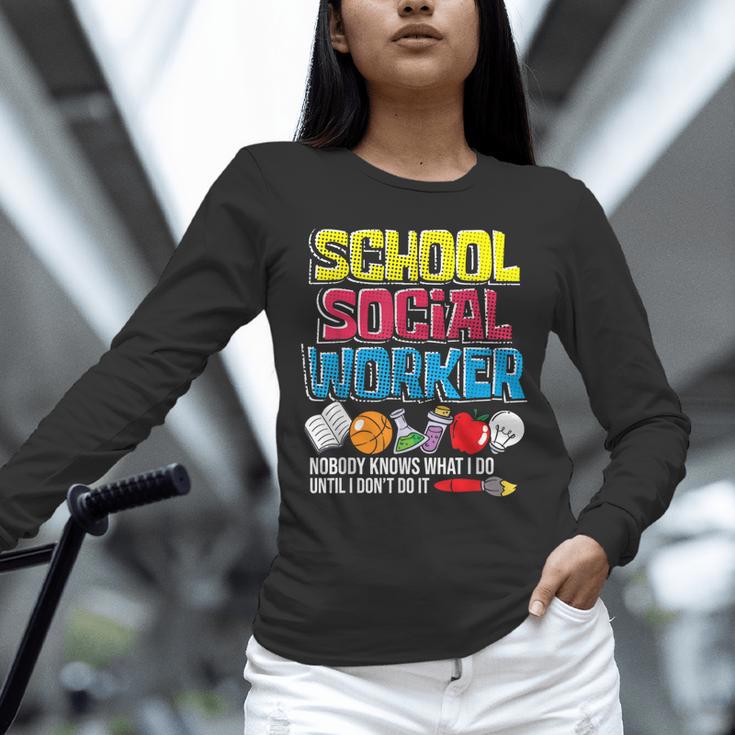 School Social Worker Teacher Caseworker Public Servant LSW Unisex Long Sleeve T-Shirt, novelty gifts, funny gifts School Social Worker Teacher Caseworker Public Servant LSW Unisex Long Sleeve T-Shirt, novelty gifts, funny gifts