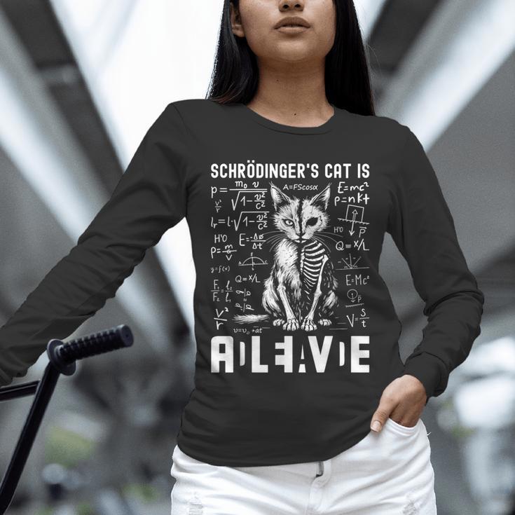 Schrodinger's Cat Dead And Alive Physics Teacher Unisex Long Sleeve T-Shirt, novelty gifts, funny gifts Schrodinger's Cat Dead And Alive Physics Teacher Unisex Long Sleeve T-Shirt, novelty gifts, funny gifts
