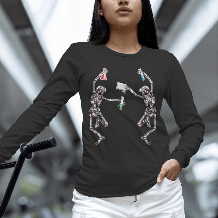 Science Teacher Dancing Skeleton Halloween Chemist Scientist Unisex Long Sleeve T-Shirt, novelty gifts, funny gifts Science Teacher Dancing Skeleton Halloween Chemist Scientist Unisex Long Sleeve T-Shirt, novelty gifts, funny gifts