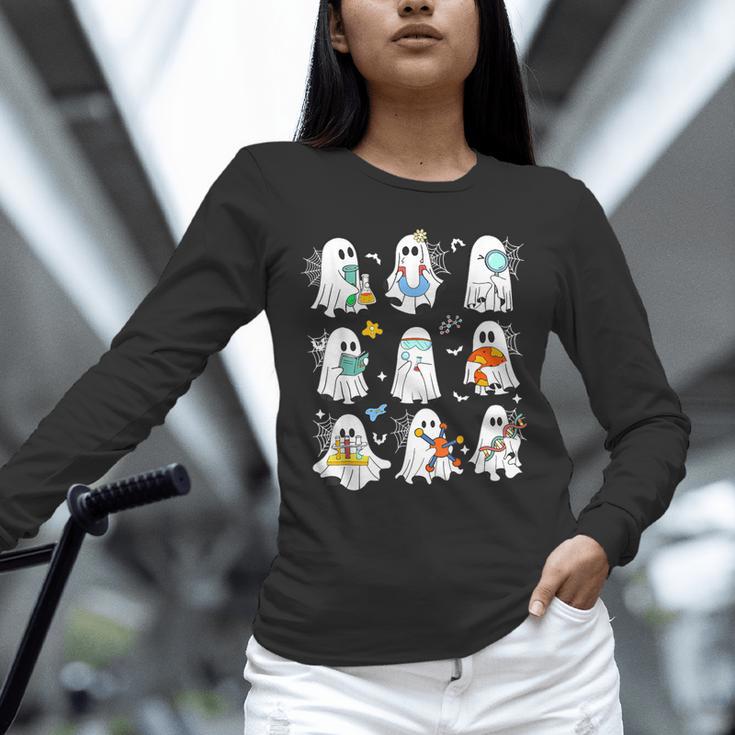 Science Teacher Ghost Laboratory Halloween Teacher Unisex Long Sleeve T-Shirt, novelty gifts, funny gifts Science Teacher Ghost Laboratory Halloween Teacher Unisex Long Sleeve T-Shirt, novelty gifts, funny gifts