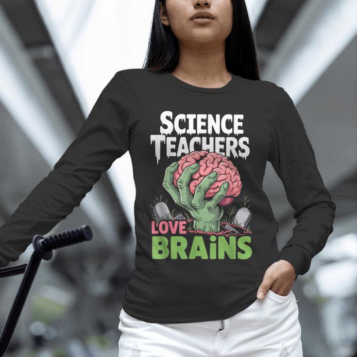 Science Teachers Love Brains Shirt Men Women Halloween Unisex Long Sleeve T-Shirt, novelty gifts, funny gifts Science Teachers Love Brains Shirt Men Women Halloween Unisex Long Sleeve T-Shirt, novelty gifts, funny gifts