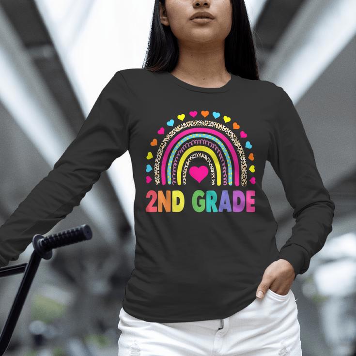 Second Grade Rainbow Girls Boys Teacher Team 2nd Grade Squad Unisex Long Sleeve T-Shirt, novelty gifts, funny gifts