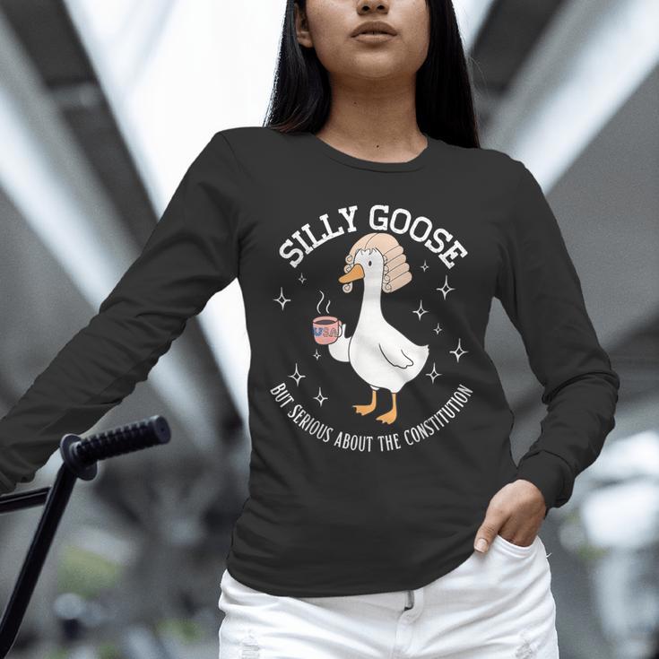 Silly Goose Constitution History Teacher Middle School Unisex Long Sleeve T-Shirt, novelty gifts, funny gifts