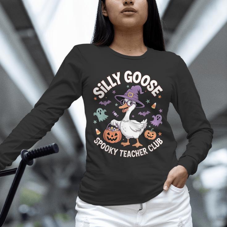 Silly Goose Spooky Teacher Club Halloween Witch Ghost Unisex Long Sleeve T-Shirt, novelty gifts, funny gifts Silly Goose Spooky Teacher Club Halloween Witch Ghost Unisex Long Sleeve T-Shirt, novelty gifts, funny gifts