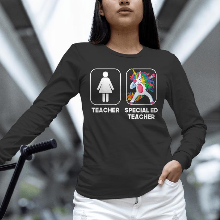 Special Ed Teacher Dabbing Unicorn Teacher Women Unisex Long Sleeve T-Shirt, novelty gifts, funny gifts Special Ed Teacher Dabbing Unicorn Teacher Women Unisex Long Sleeve T-Shirt, novelty gifts, funny gifts