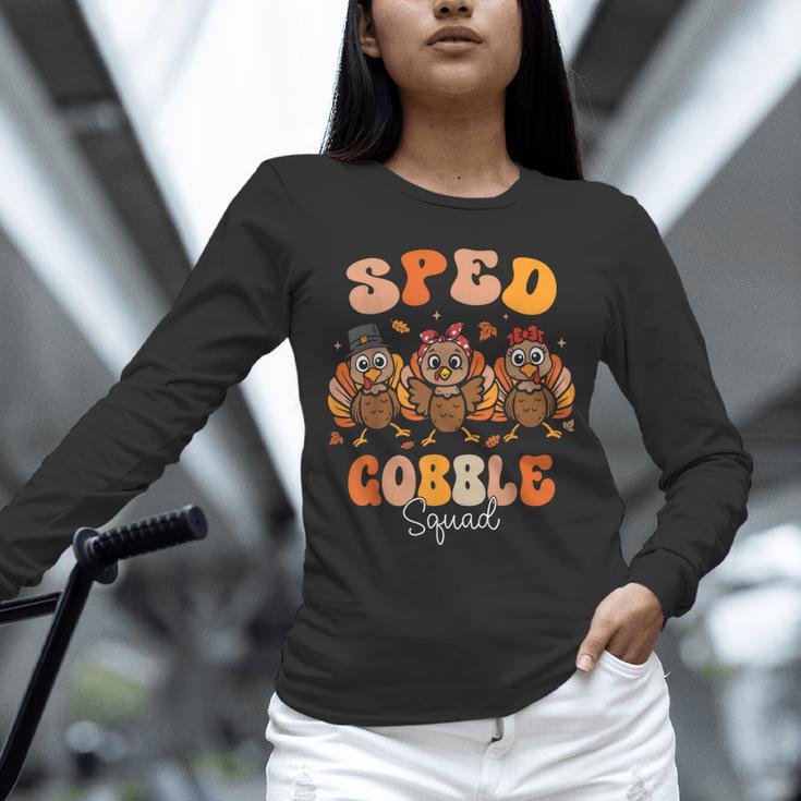 Sped Teacher Gobble Squad Thanksgiving Special Education Unisex Long Sleeve T-Shirt, novelty gifts, funny gifts Sped Teacher Gobble Squad Thanksgiving Special Education Unisex Long Sleeve T-Shirt, novelty gifts, funny gifts