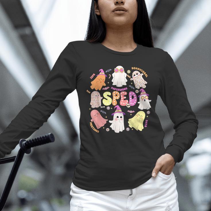 SPED Teacher Halloween Spooky Special Education Team Men Women Kids Unisex Long Sleeve T-Shirt, novelty gifts, funny gifts SPED Teacher Halloween Spooky Special Education Team Men Women Kids Unisex Long Sleeve T-Shirt, novelty gifts, funny gifts