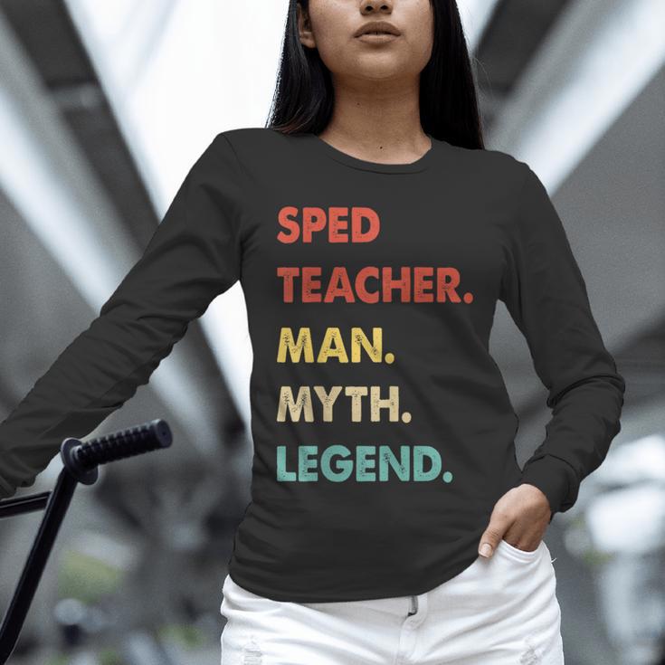 Sped Teacher Man Myth Legend Unisex Long Sleeve T-Shirt, novelty gifts, funny gifts