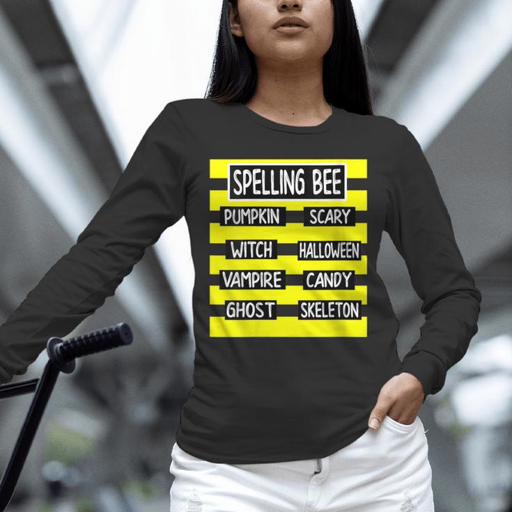 Spelling Bee Pun Halloween Costume For Teachers Unisex Long Sleeve T-Shirt, novelty gifts, funny gifts