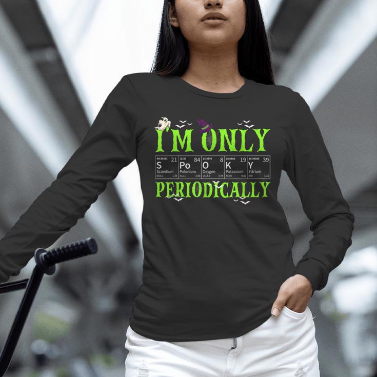Only Spooky Periodically Halloween Chemistry Teacher Men Women Unisex Long Sleeve T-Shirt, novelty gifts, funny gifts