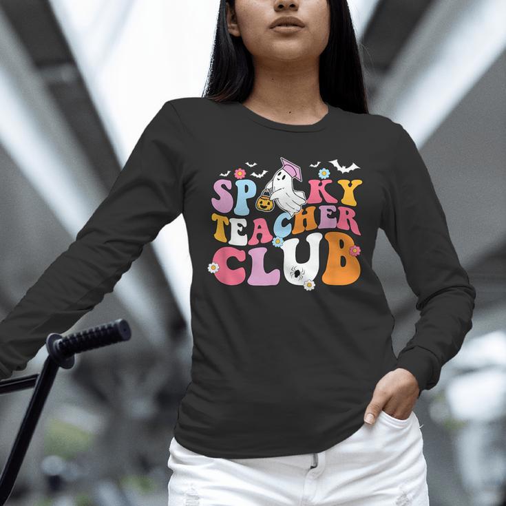 Spooky Teacher Club Halloween Unisex Long Sleeve T-Shirt, novelty gifts, funny gifts Spooky Teacher Club Halloween Unisex Long Sleeve T-Shirt, novelty gifts, funny gifts