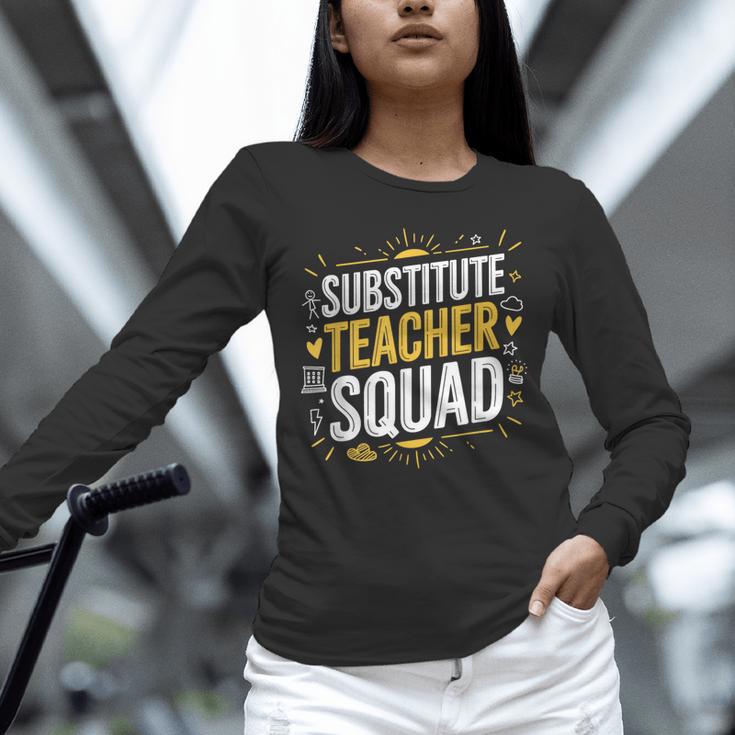 Substitute Teacher Squad Sub Teacher Substitute Teaching Unisex Long Sleeve T-Shirt, novelty gifts, funny gifts Substitute Teacher Squad Sub Teacher Substitute Teaching Unisex Long Sleeve T-Shirt, novelty gifts, funny gifts