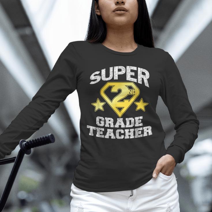Super 2nd Grade Teacher Hero Unisex Long Sleeve T-Shirt, novelty gifts, funny gifts Super 2nd Grade Teacher Hero Unisex Long Sleeve T-Shirt, novelty gifts, funny gifts
