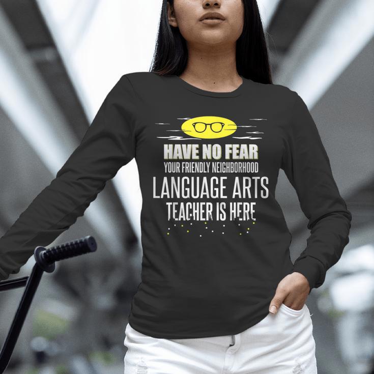 Super Language Arts Teacher Have No Fear T-Shirt Unisex Long Sleeve T-Shirt, novelty gifts, funny gifts