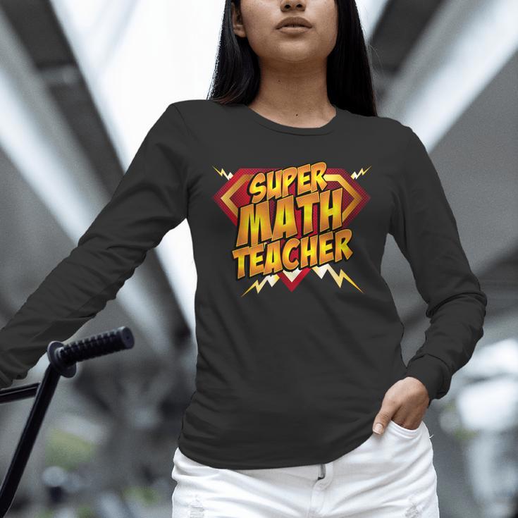 Super Math Teacher Educational Superhero Unisex Long Sleeve T-Shirt, novelty gifts, funny gifts Super Math Teacher Educational Superhero Unisex Long Sleeve T-Shirt, novelty gifts, funny gifts