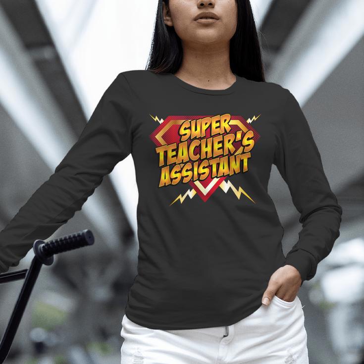 Super Teacher's Assistant Educational Superhero Unisex Long Sleeve T-Shirt, novelty gifts, funny gifts Super Teacher's Assistant Educational Superhero Unisex Long Sleeve T-Shirt, novelty gifts, funny gifts