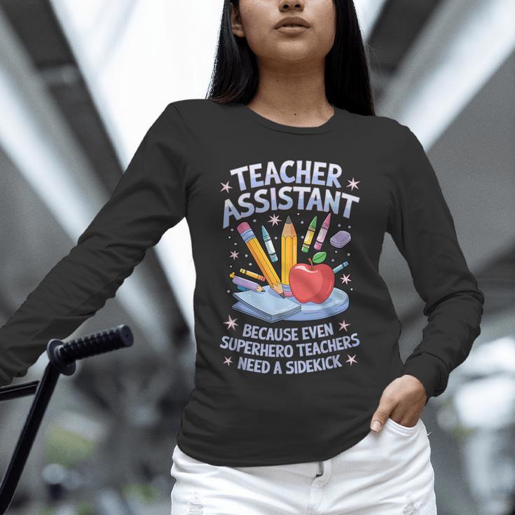 Superhero Sidekick Teaching Teach School Teacher Assistant Unisex Long Sleeve T-Shirt, novelty gifts, funny gifts Superhero Sidekick Teaching Teach School Teacher Assistant Unisex Long Sleeve T-Shirt, novelty gifts, funny gifts