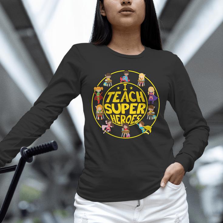 Superhero Teacher I Teach Super Heroes Unisex Long Sleeve T-Shirt, novelty gifts, funny gifts Superhero Teacher I Teach Super Heroes Unisex Long Sleeve T-Shirt, novelty gifts, funny gifts