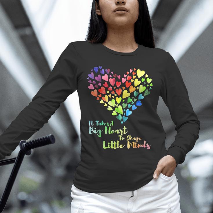It Takes A Big Heart To Shape Little Minds Teacher Student Men Women Kids Unisex Long Sleeve T-Shirt, novelty gifts, funny gifts It Takes A Big Heart To Shape Little Minds Teacher Student Men Women Kids Unisex Long Sleeve T-Shirt, novelty gifts, funny gifts