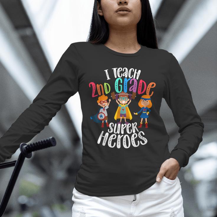 I Teach 2nd Grade Superheroes Back To School Teacher Men Women Girls Kids Unisex Long Sleeve T-Shirt, novelty gifts, funny gifts I Teach 2nd Grade Superheroes Back To School Teacher Men Women Girls Kids Unisex Long Sleeve T-Shirt, novelty gifts, funny gifts