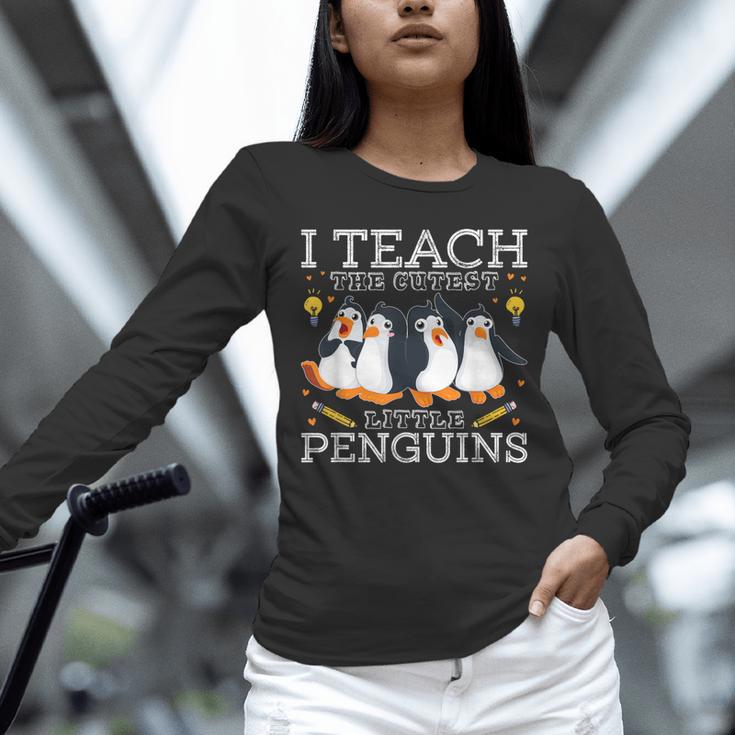 I Teach The Cutest Little Penguins Cute School Teacher Tee Unisex Long Sleeve T-Shirt, novelty gifts, funny gifts