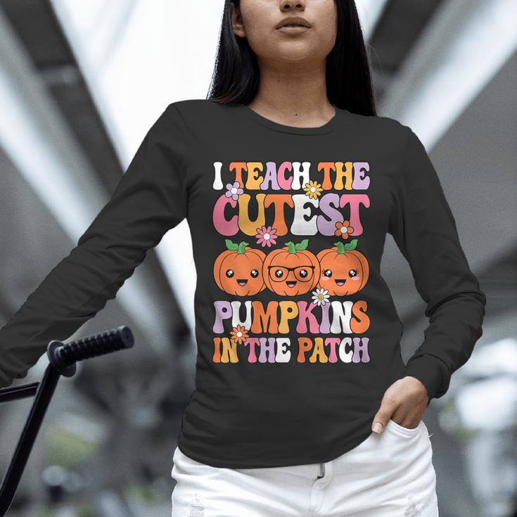 I Teach The Cutest Pumpkins Halloween Fall Teacher Women Unisex Long Sleeve T-Shirt, novelty gifts, funny gifts I Teach The Cutest Pumpkins Halloween Fall Teacher Women Unisex Long Sleeve T-Shirt, novelty gifts, funny gifts