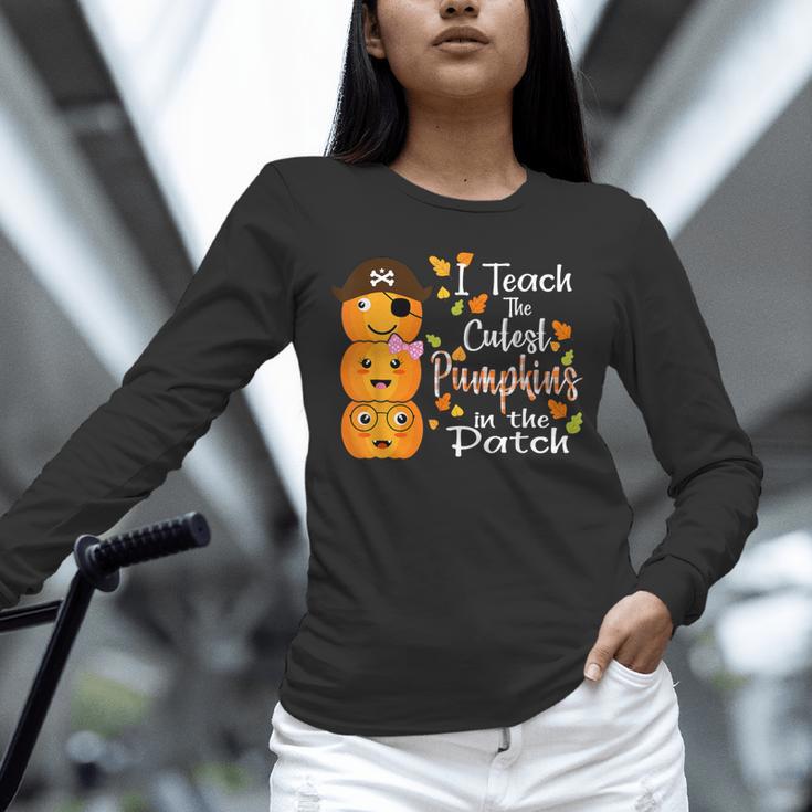 I Teach The Cutest Pumpkins Halloween Shirt For Teachers Unisex Long Sleeve T-Shirt, novelty gifts, funny gifts I Teach The Cutest Pumpkins Halloween Shirt For Teachers Unisex Long Sleeve T-Shirt, novelty gifts, funny gifts