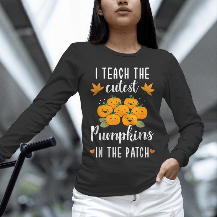 I Teach The Cutest Pumpkins In The Patch Halloween Teacher Unisex Long Sleeve T-Shirt, novelty gifts, funny gifts I Teach The Cutest Pumpkins In The Patch Halloween Teacher Unisex Long Sleeve T-Shirt, novelty gifts, funny gifts