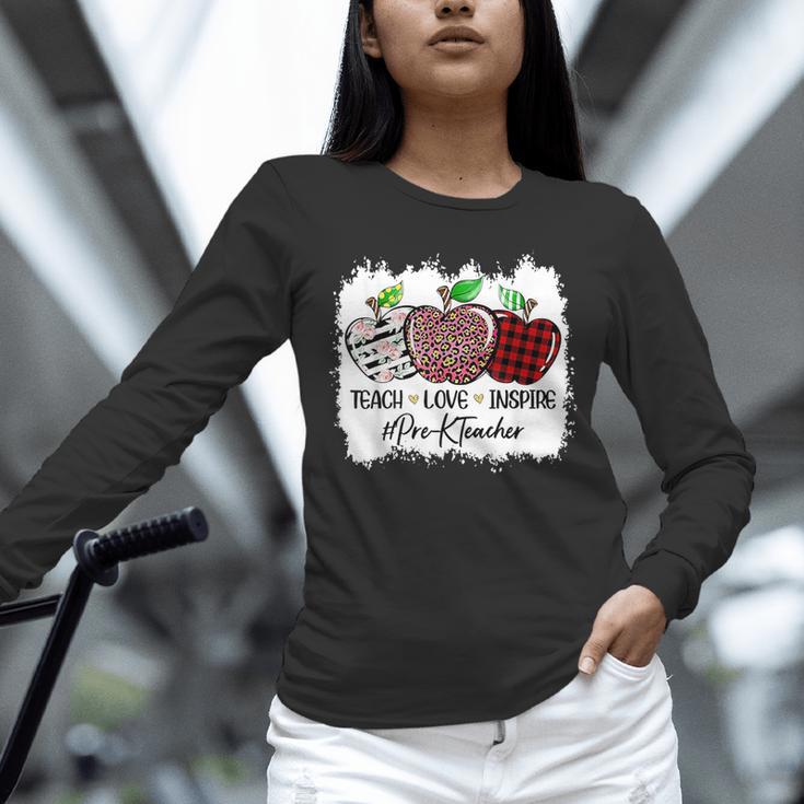 Teach Love Inspire Pre-k Teacher Apple Leopard Red Plain Unisex Long Sleeve T-Shirt, novelty gifts, funny gifts Teach Love Inspire Pre-k Teacher Apple Leopard Red Plain Unisex Long Sleeve T-Shirt, novelty gifts, funny gifts