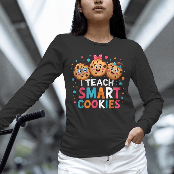 I Teach Smart Cookies Cute Back To School Teacher Unisex Long Sleeve T-Shirt, novelty gifts, funny gifts