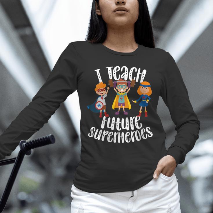 I Teach Superheroes Cute Back To School Teacher Unisex Long Sleeve T-Shirt, novelty gifts, funny gifts I Teach Superheroes Cute Back To School Teacher Unisex Long Sleeve T-Shirt, novelty gifts, funny gifts