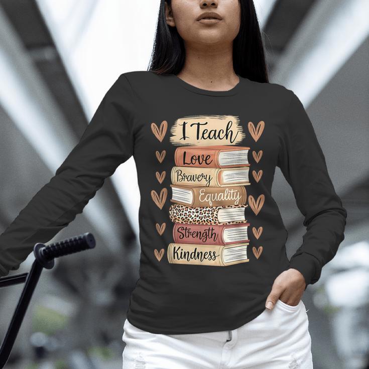 I Teach History Month Black Teacher Melanin Unisex Long Sleeve T-Shirt, novelty gifts, funny gifts