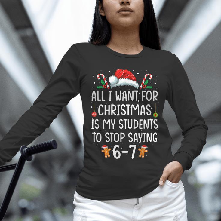 Teacher 67 Christmas Six Seven 6-7 For Men Women Humor Unisex Long Sleeve T-Shirt, novelty gifts, funny gifts Teacher 67 Christmas Six Seven 6-7 For Men Women Humor Unisex Long Sleeve T-Shirt, novelty gifts, funny gifts