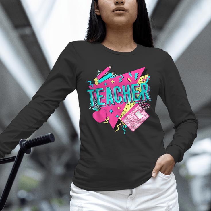 Teacher 90s Retro Colorful Teacher Of The 90s Back To School Unisex Long Sleeve T-Shirt, novelty gifts, funny gifts Teacher 90s Retro Colorful Teacher Of The 90s Back To School Unisex Long Sleeve T-Shirt, novelty gifts, funny gifts