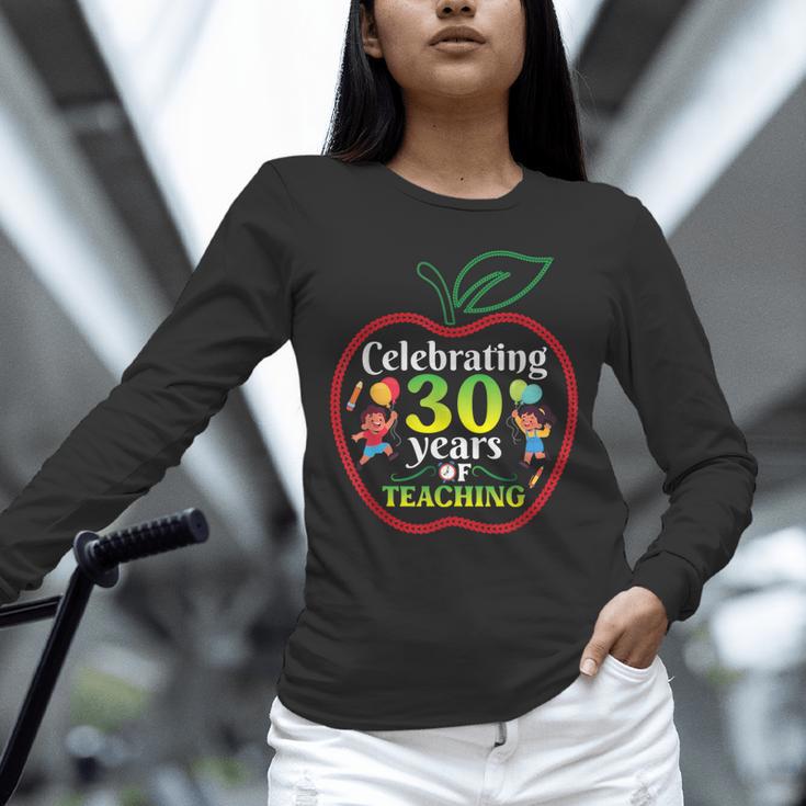 Teacher Celebrating 30 Years Of Teaching Students School Unisex Long Sleeve T-Shirt, novelty gifts, funny gifts