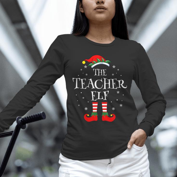 The Teacher Elf Christmas Family Matching Group Xmas Unisex Long Sleeve T-Shirt, novelty gifts, funny gifts
