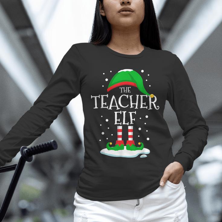 The Teacher Elf Christmas Family Matching Xmas Group For Men Women Unisex Long Sleeve T-Shirt, novelty gifts, funny gifts