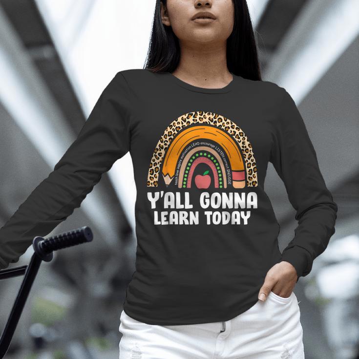 Teacher First Day Of School Y'All Gonna Learn Today Unisex Long Sleeve T-Shirt, novelty gifts, funny gifts Teacher First Day Of School Y'All Gonna Learn Today Unisex Long Sleeve T-Shirt, novelty gifts, funny gifts