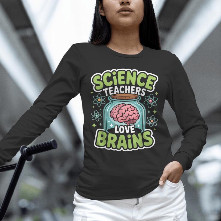 Teacher Halloween Costume Science Teachers Love Brains Unisex Long Sleeve T-Shirt, novelty gifts, funny gifts Teacher Halloween Costume Science Teachers Love Brains Unisex Long Sleeve T-Shirt, novelty gifts, funny gifts