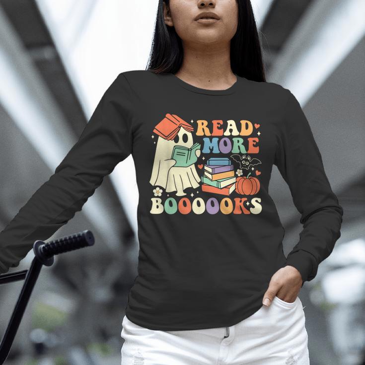 Teacher Halloween Cute Booooks Ghost Read More Books Unisex Long Sleeve T-Shirt, novelty gifts, funny gifts Teacher Halloween Cute Booooks Ghost Read More Books Unisex Long Sleeve T-Shirt, novelty gifts, funny gifts