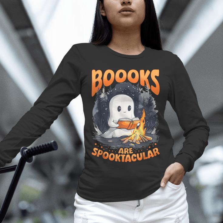 Teacher Halloween Ghost Reading Book Animal Boooks Are Unisex Long Sleeve T-Shirt, novelty gifts, funny gifts Teacher Halloween Ghost Reading Book Animal Boooks Are Unisex Long Sleeve T-Shirt, novelty gifts, funny gifts