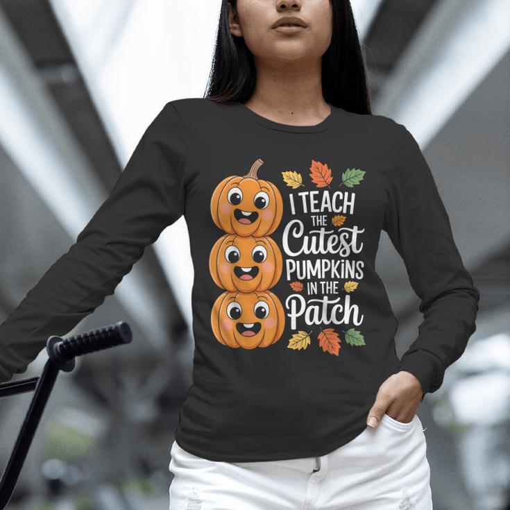 Teacher Halloween Tshirts I Teach The Cutest Pumpkins Unisex Long Sleeve T-Shirt, novelty gifts, funny gifts