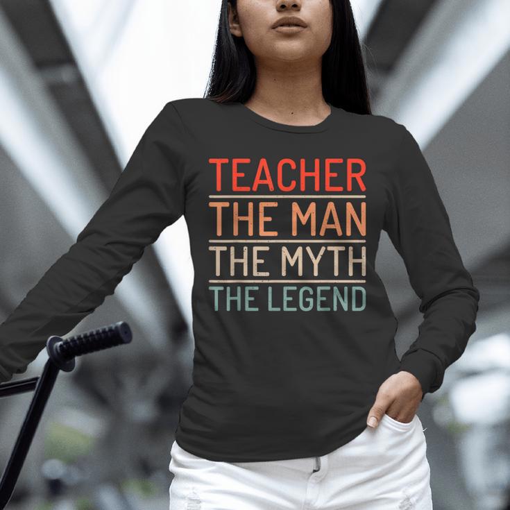 Teacher The Man The Myth The Legend School Holiday Teacher Unisex Long Sleeve T-Shirt, novelty gifts, funny gifts Teacher The Man The Myth The Legend School Holiday Teacher Unisex Long Sleeve T-Shirt, novelty gifts, funny gifts