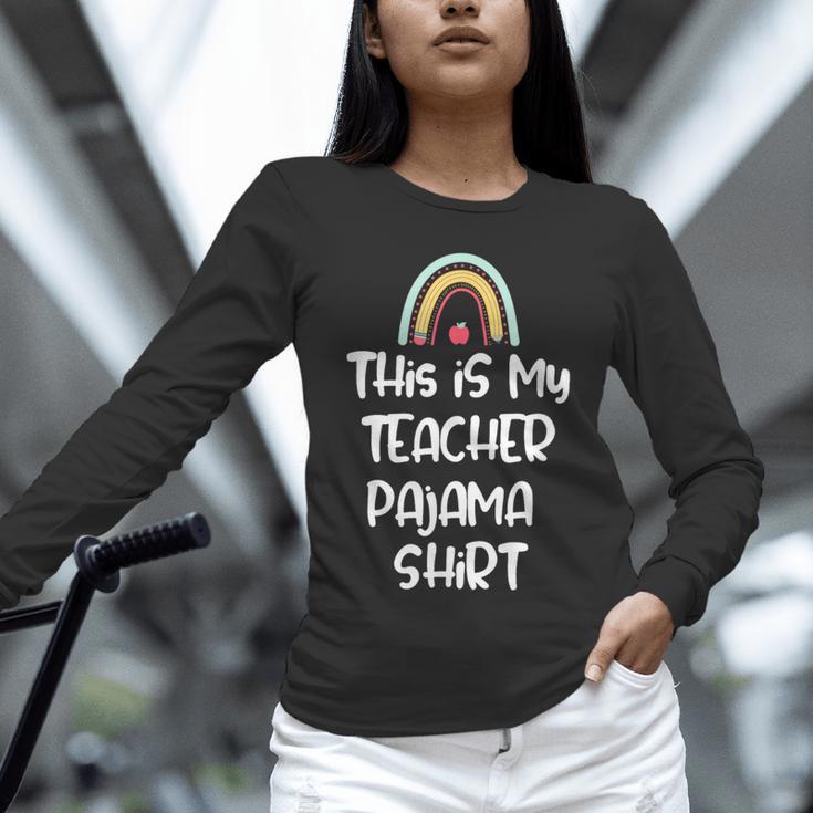 This Is My Teacher Pajama Shirt Teacher Life Tee Unisex Long Sleeve T-Shirt, novelty gifts, funny gifts This Is My Teacher Pajama Shirt Teacher Life Tee Unisex Long Sleeve T-Shirt, novelty gifts, funny gifts