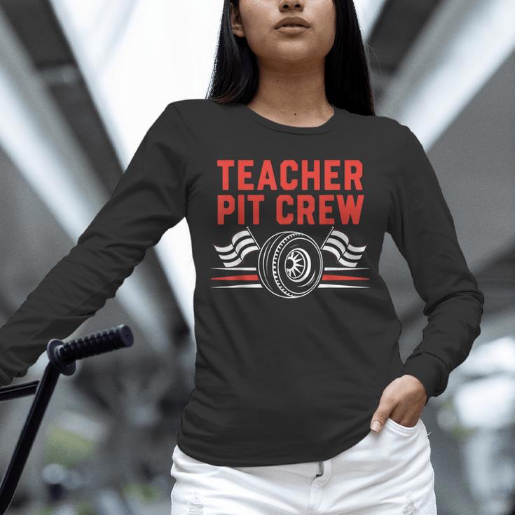 Teacher Pit Crew Race Car Driver Costume Men Women Kids Unisex Long Sleeve T-Shirt, novelty gifts, funny gifts