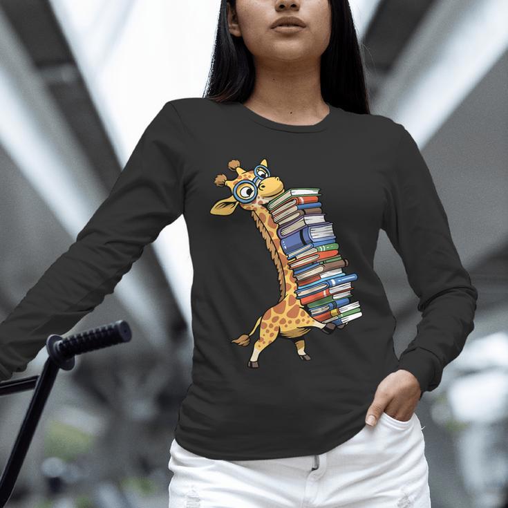 Teacher Shirt Giraffe Holding Books Bookworm Librarian Unisex Long Sleeve T-Shirt, novelty gifts, funny gifts Teacher Shirt Giraffe Holding Books Bookworm Librarian Unisex Long Sleeve T-Shirt, novelty gifts, funny gifts