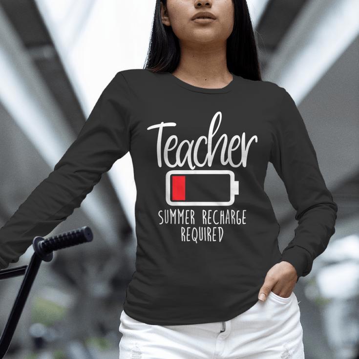 Teacher Summer Recharge Required Last Day School Women Unisex Long Sleeve T-Shirt, novelty gifts, funny gifts Teacher Summer Recharge Required Last Day School Women Unisex Long Sleeve T-Shirt, novelty gifts, funny gifts