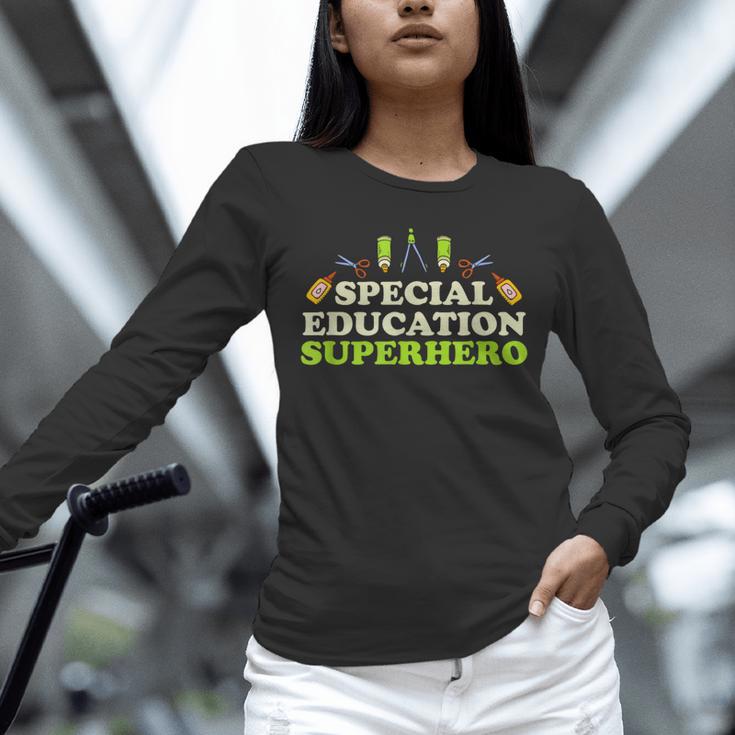 Teacher Superhero Student Educator Special Education Unisex Long Sleeve T-Shirt, novelty gifts, funny gifts